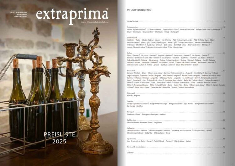 Extraprima Preisliste.