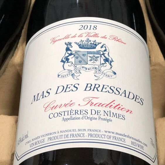 2018 Costières de Nîmes rouge Mas des Bressades