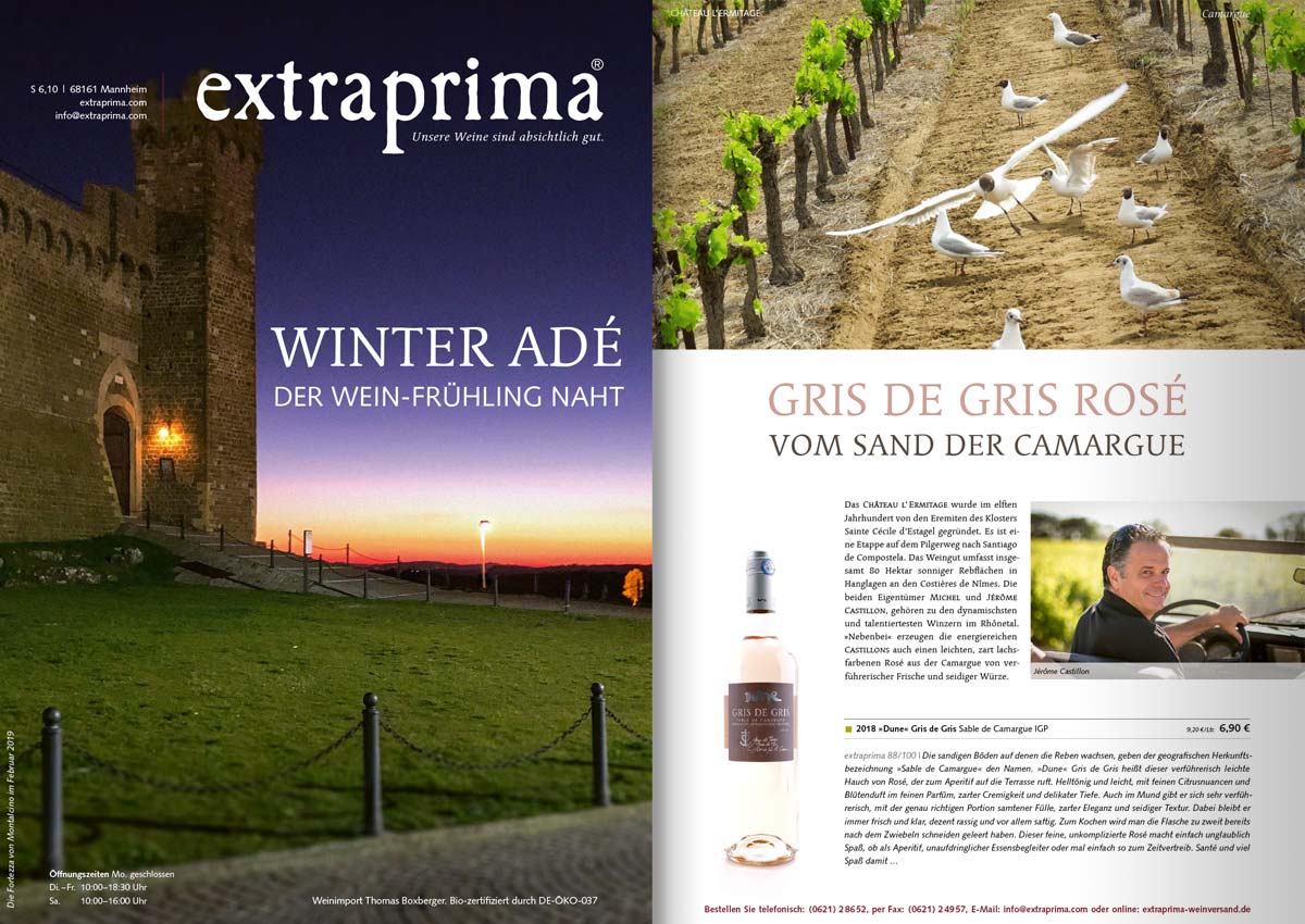 Extraprima 2019-03: Winter ade - der Weinfrühling naht.