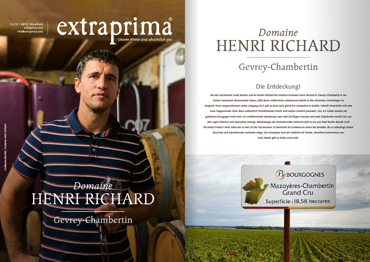 Extraprima Magazin: Henri Richard – Gevrey-Chambertin. Die Entdeckung.