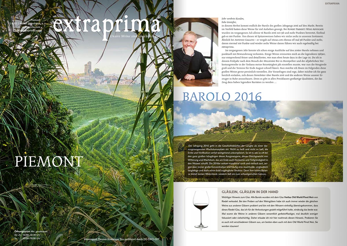 Extraprima Magazin Herbst 2020: Piemont.
