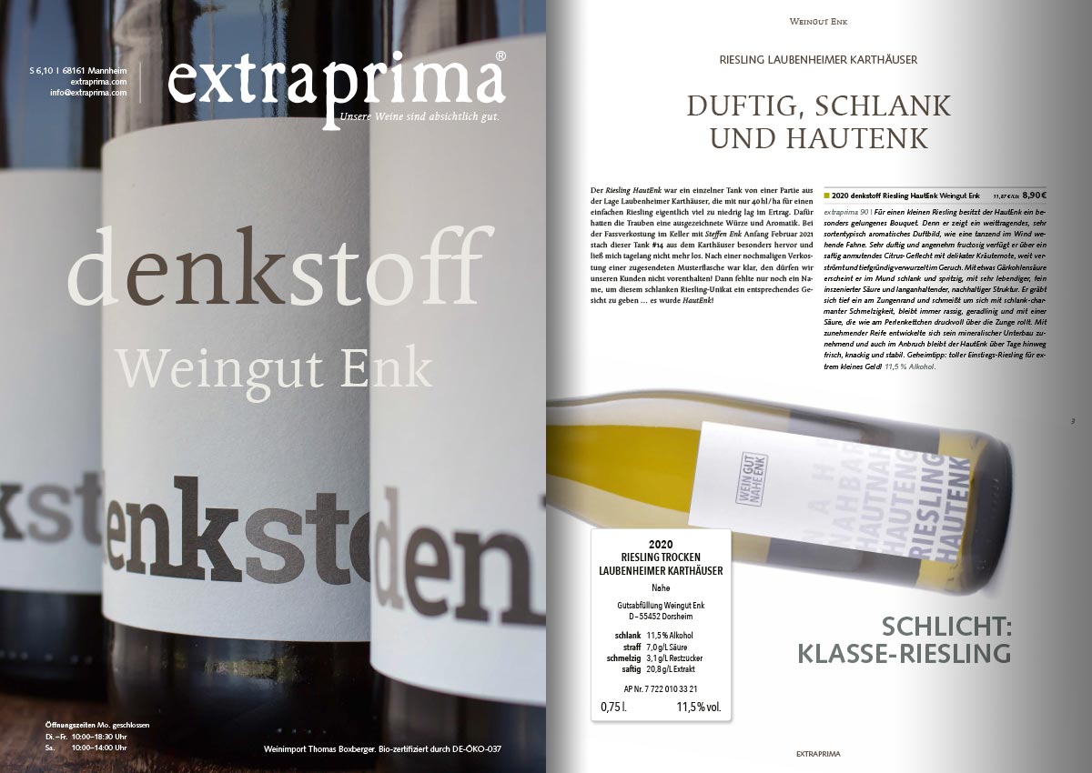 d enk stoff – Weingut Enk.