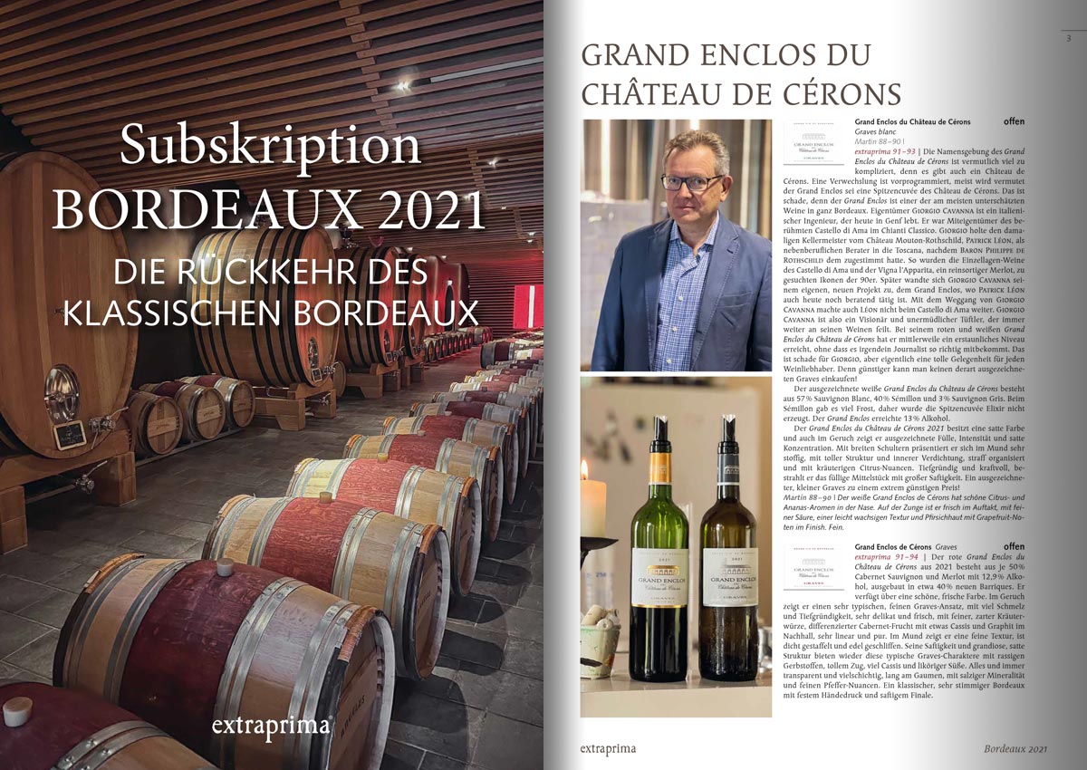 Bordeaux Subskription 2021 Offerte ohne Bilder.